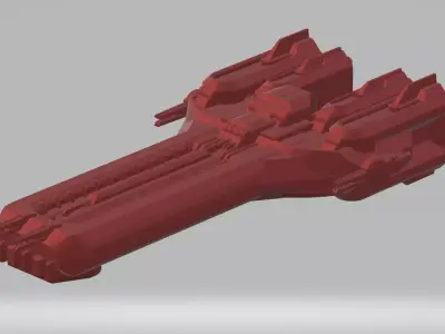CS1-082023 Concept Attack Cruiser 3D print model