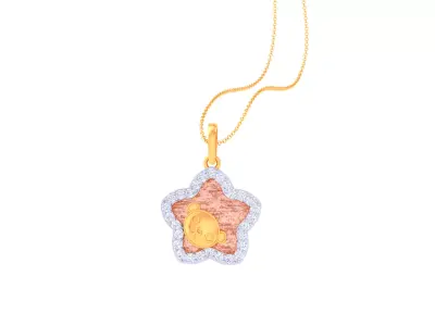 Kids Star Pendants 3dm STL OBJ FBX Renders Details 3D print model