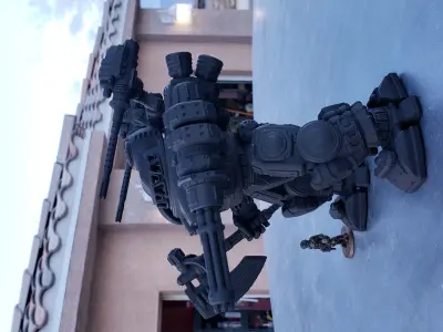 28mm Dwarf Mech - The Burrows Ripper Special 3D print model