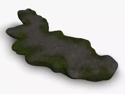 Rock Walkway 4 - Moss 1 Low-poly 3D model
