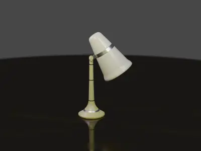 Desk table lamp 3D model PBR Free low-poly 3D model