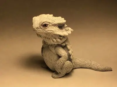 lizard kaiju 3D print model