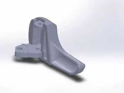 Mazda 323f right handle Free 3D print model