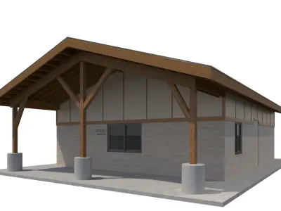 Public Building-001 Restroom 3D model