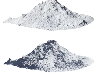 Ultra realistic A bunch of snow Scan  3D model