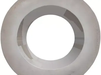 Rough Concrete Pipe Ring Segment Low-poly 3D model