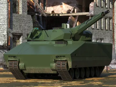  New Generation Tracked Infantry Fighting Vehicle Rigged 