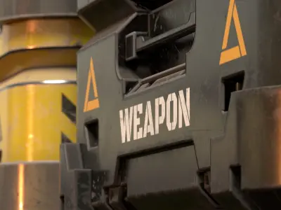 Weapon Box Low-poly 3D model