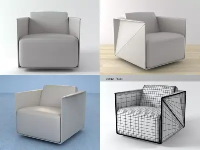 T-Ray armchair 3D model