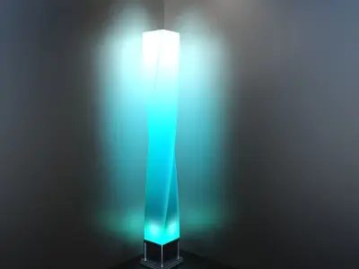 Twisty Floor Lamp 3D model