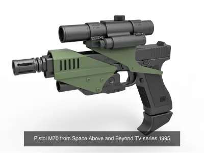Weapons from Space Above and Beyond TV series 1995 3D Model Pack