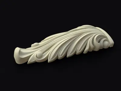 pilaster decorative corbel 3D model buy