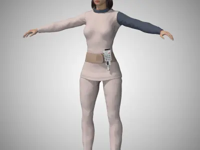 Moonbase Alpha Uniform for La Femme 2 for Poser 3D model
