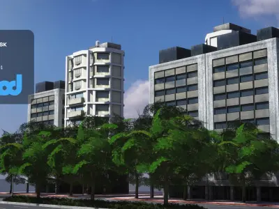 TW Street 12 lanes 3D model