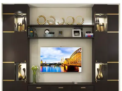 TV WALL UNIT 1 3D model