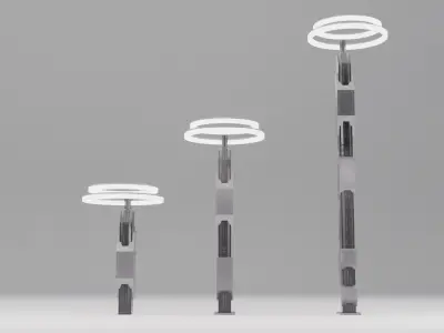 Game Ready Sci Fi Lights Pack Low-poly 3D model