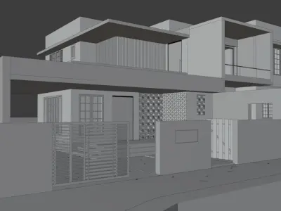 Contemporary House 3D model
