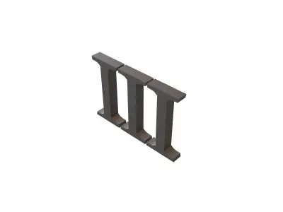 Roman Numerals 3 v1 001 Low-poly 3D model