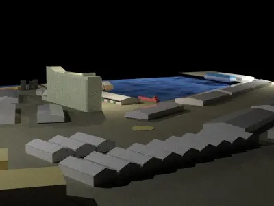 Beirut Port 3D model