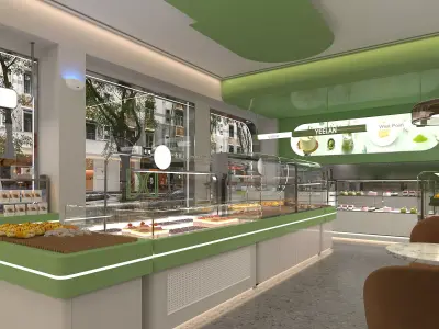 Bakery Shop Scene  3D model