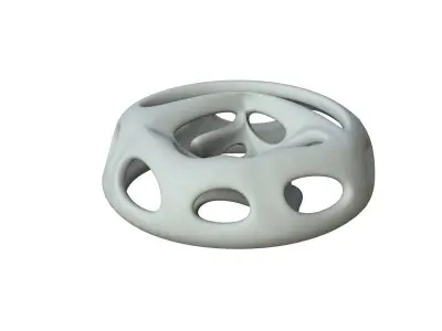 SciFi Cube Object No 65497 Low Poly Shape Low-poly 3D model