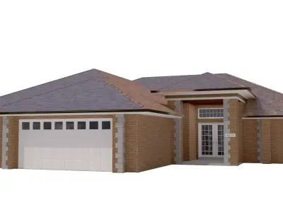 House-016 Low Poly 3D model