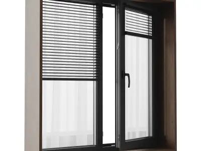 Modern windows 3 3D model