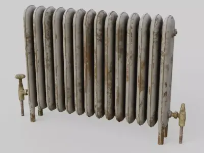 Radiator Heater 1 Low-poly 3D model