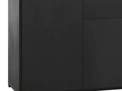HOMCOM High Gloss Buffet Black 3D model purchase
