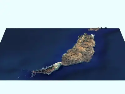 Fuerteventura Island 3D model