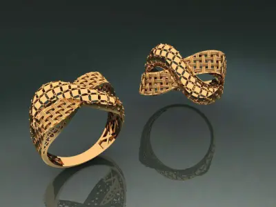 light weight jaali ring 40 STL ready for print  3D print model
