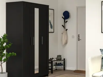 Minimalistic closet BRIMNES 3D model