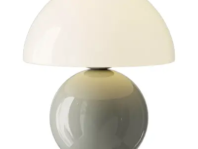 Nordic Mushroom Lamp Minimalist 3D model