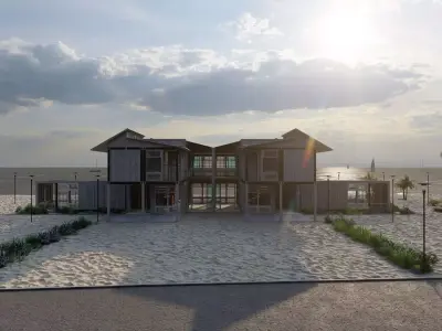 Casa Scene-villa-Temporary accommodation villa-Villa condo 3D model purchase