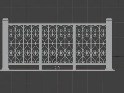 Railing - Balcony 3D print model