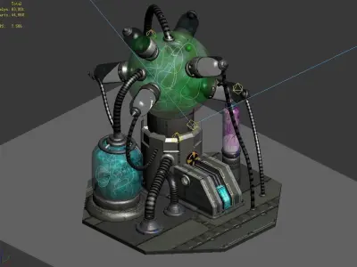 Machinery - Spacecraft - Functional Objects 09 3D model