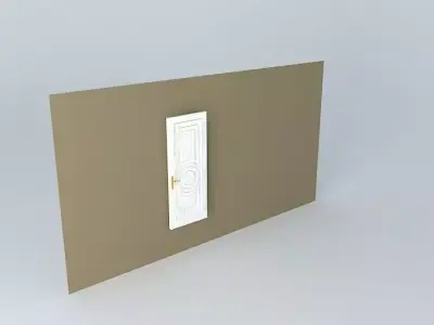 By door on wall Free 3D model