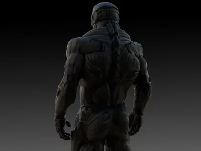 Crysis Nanosuit 3D Model High-Quality Rigged  Low-poly 3D model