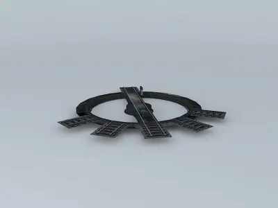 Eco Rail Dirty Yard Turntable Old Steam Days Free 3D model