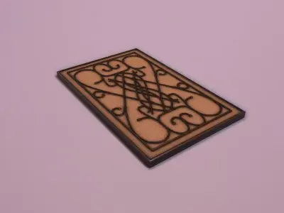 Door Mat Low-poly 3D model