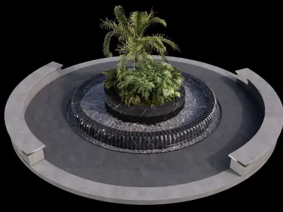 WATERFALL FOUNTAIN CASCADE  NO9 A 3D model