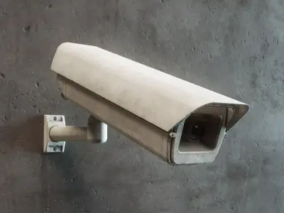 Security Camera Low-poly 3D model order