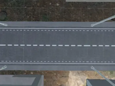 Low poly Road Low-poly 3D model