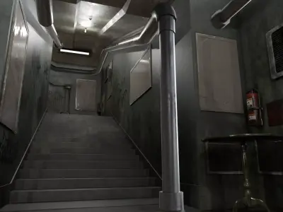 Old Prison Low-poly 3D model