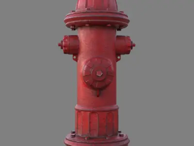 US Fire Hydrant 3D model