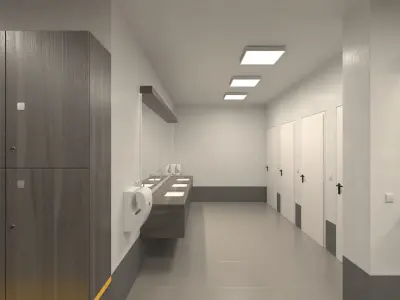 Locker Room 1 3D model