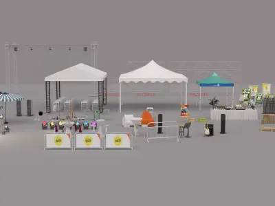 Event  Equipment Collection 3D model