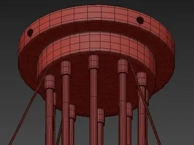 Loft Industry Modern  Princess Chandelier 3D model