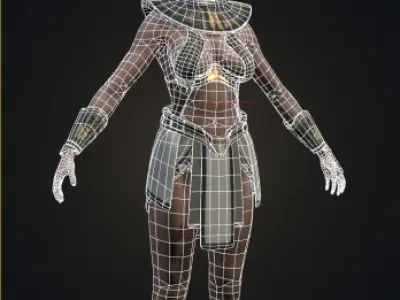 Bastet Jaffa Low-poly 3D model