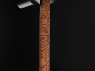 Low poly hammer Free low-poly 3D model